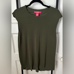 CATHERINE MALANDRINO green blouse_Small